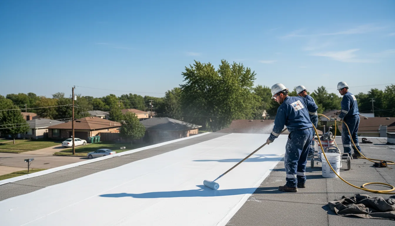 Commercial roof coating in Alsey, IL near me